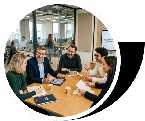 daf externalisé en entreprise, réunion avec les parties prenantes